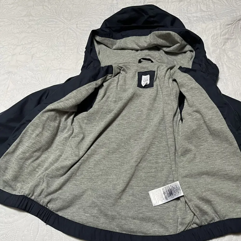 Gap Lined Windbreaker Jacket With Hood Size 3